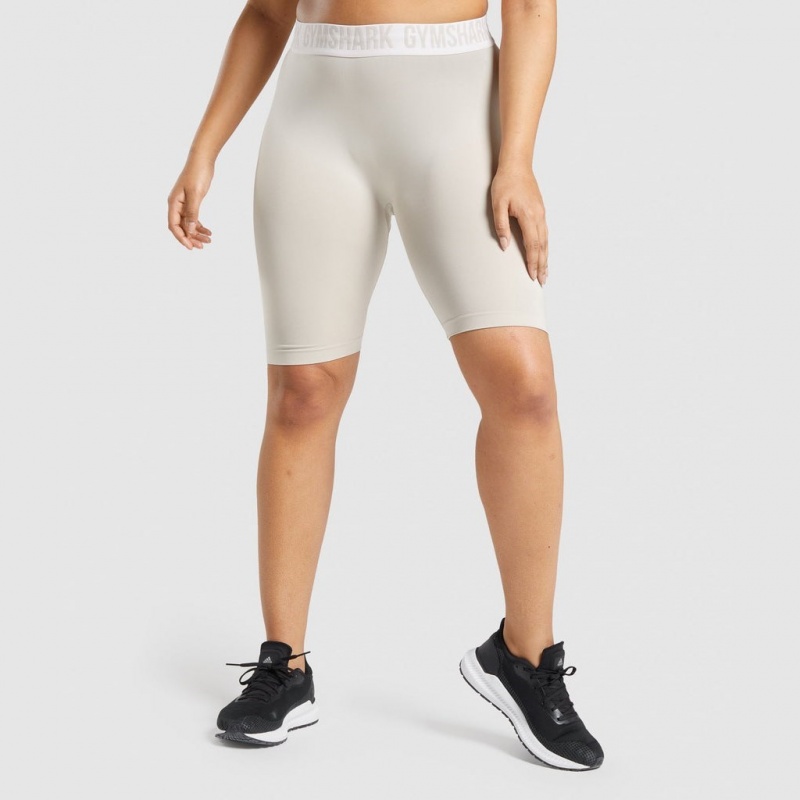 Short Gymshark Fit Seamless Cycling Gris | 52GWFSOYP
