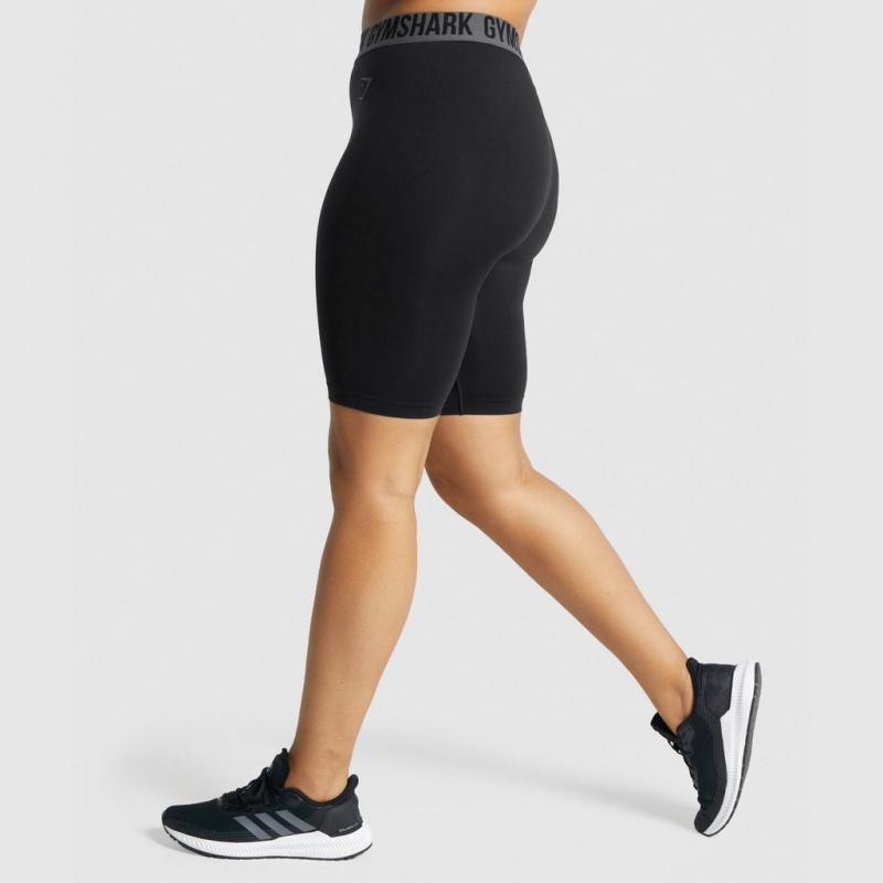 Short Gymshark Fit Seamless Cycling Negras | 56FPDVTHA