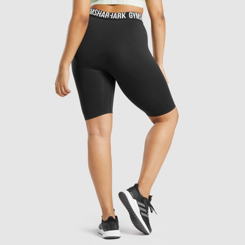 Short Gymshark Fit Seamless Cycling Negras | 69DEBFLMW