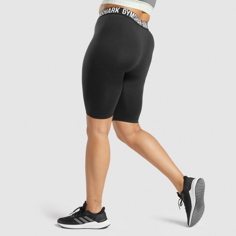 Short Gymshark Fit Seamless Cycling Negras | 69DEBFLMW