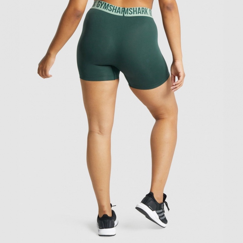 Short Gymshark Fit Seamless Verde | 41PEYJMCQ