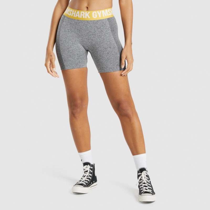 Short Gymshark Flex Charcoal Marl | 24RUXTLBH