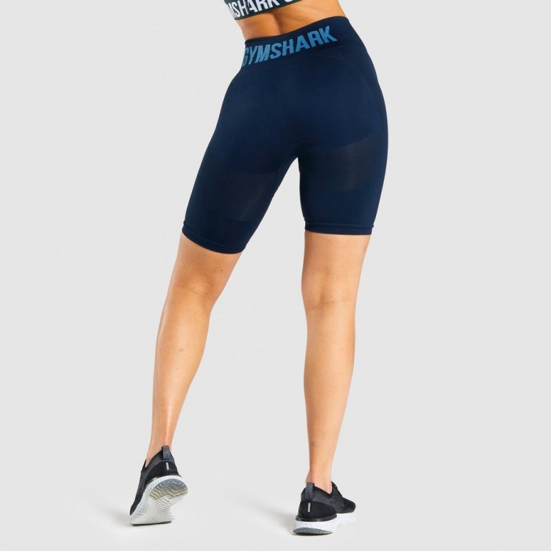 Short Gymshark Flex Cycling Azul Marino | 42GTSDVEM