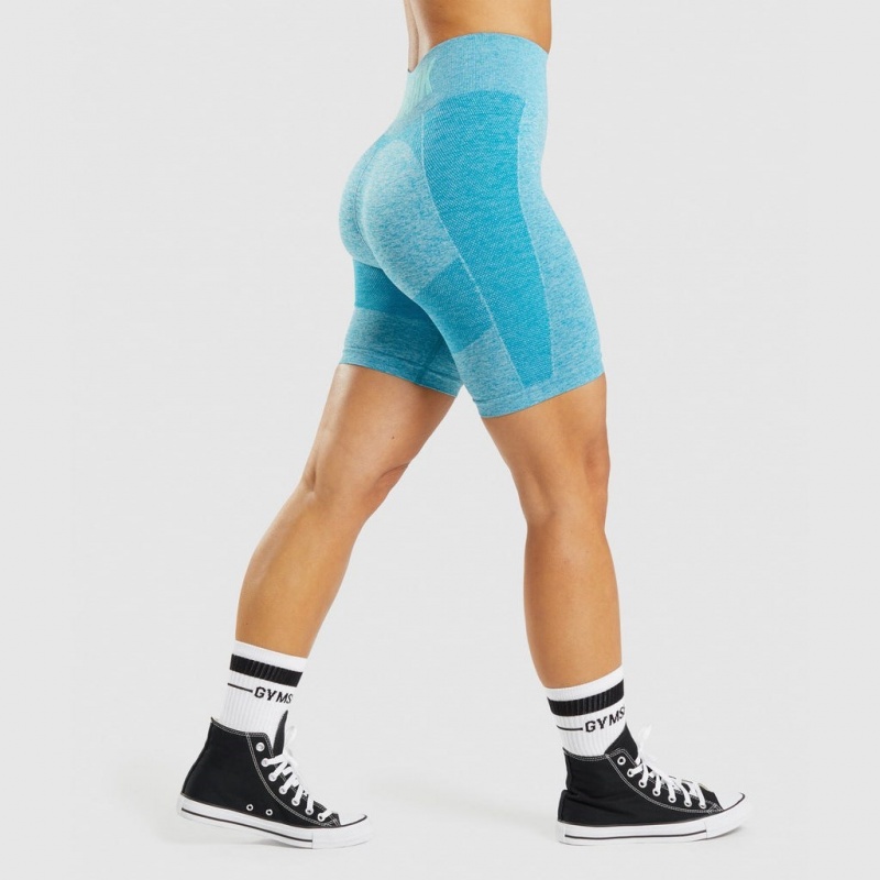 Short Gymshark Flex Cycling Azules | 82ZGJOCQU