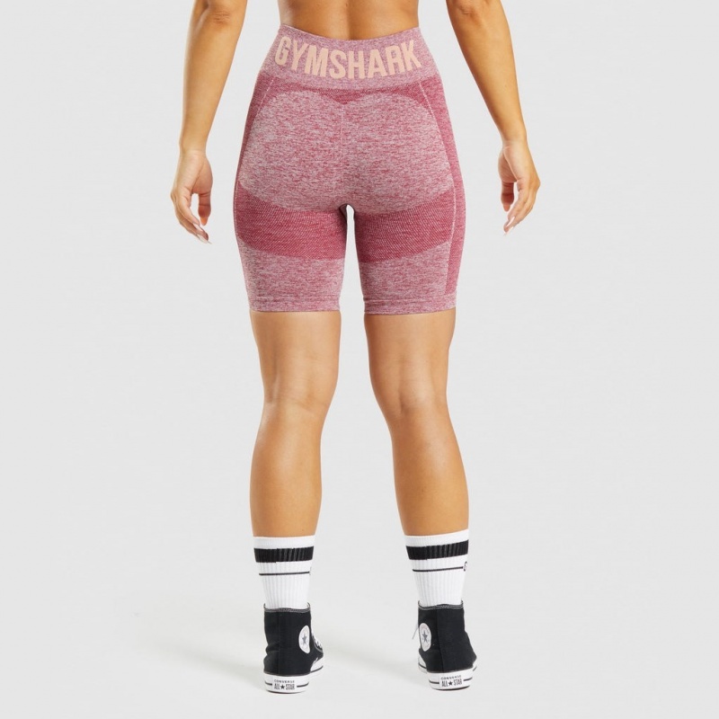Short Gymshark Flex Cycling Burdeos | 09AGUHLEQ