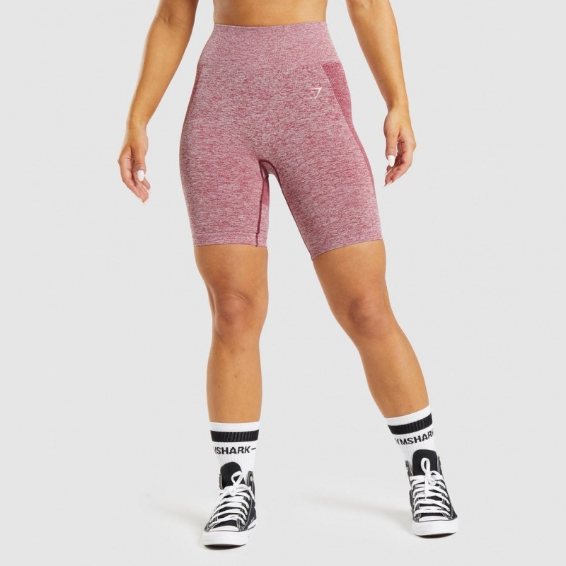 Short Gymshark Flex Cycling Burdeos | 09AGUHLEQ