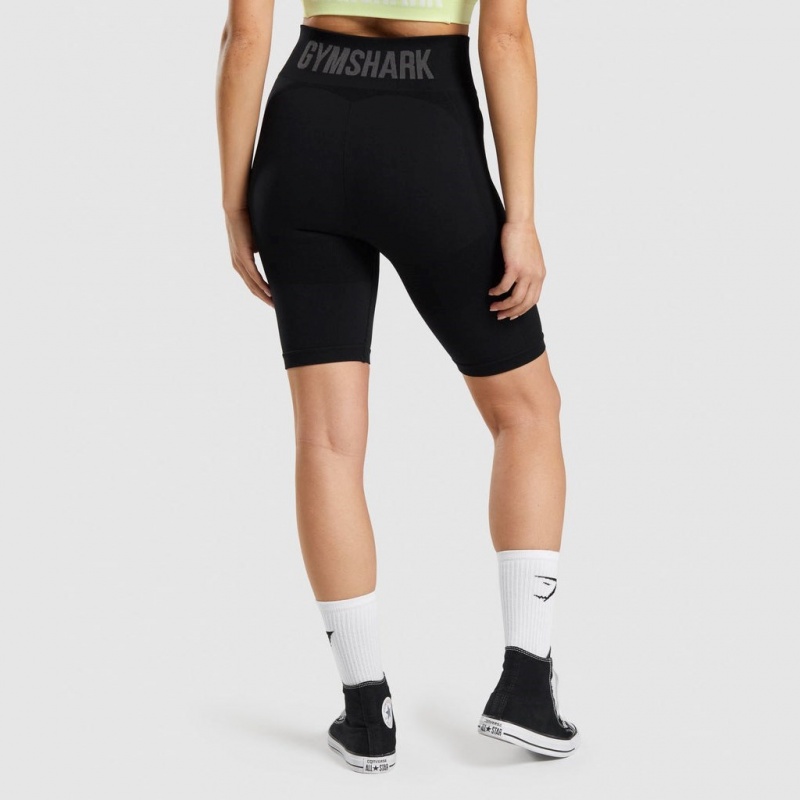Short Gymshark Flex Cycling Negras | 61TBCYRDZ