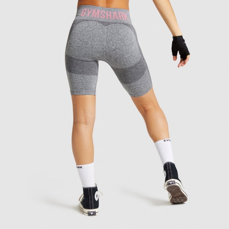 Short Gymshark Flex Cycling Rosas | 67LUAVGSD