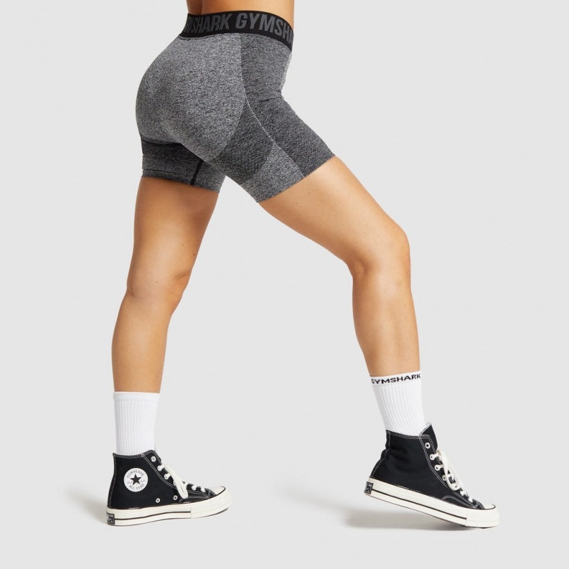 Short Gymshark Flex Negras | 13WQKXREM