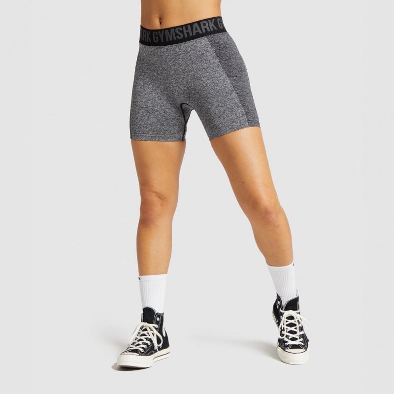 Short Gymshark Flex Negras | 13WQKXREM