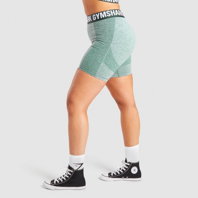 Short Gymshark Flex Verde Oscuro | 63KGJZTLX
