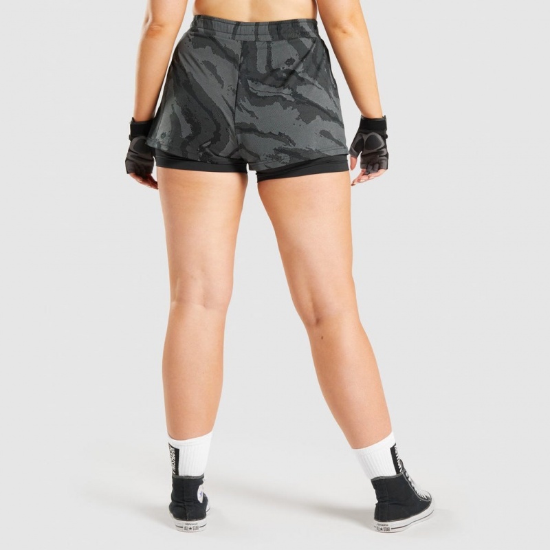 Short Gymshark GS Power Loose Negras | 54XBPFDJY