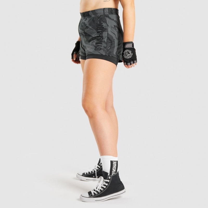 Short Gymshark GS Power Loose Negras | 54XBPFDJY
