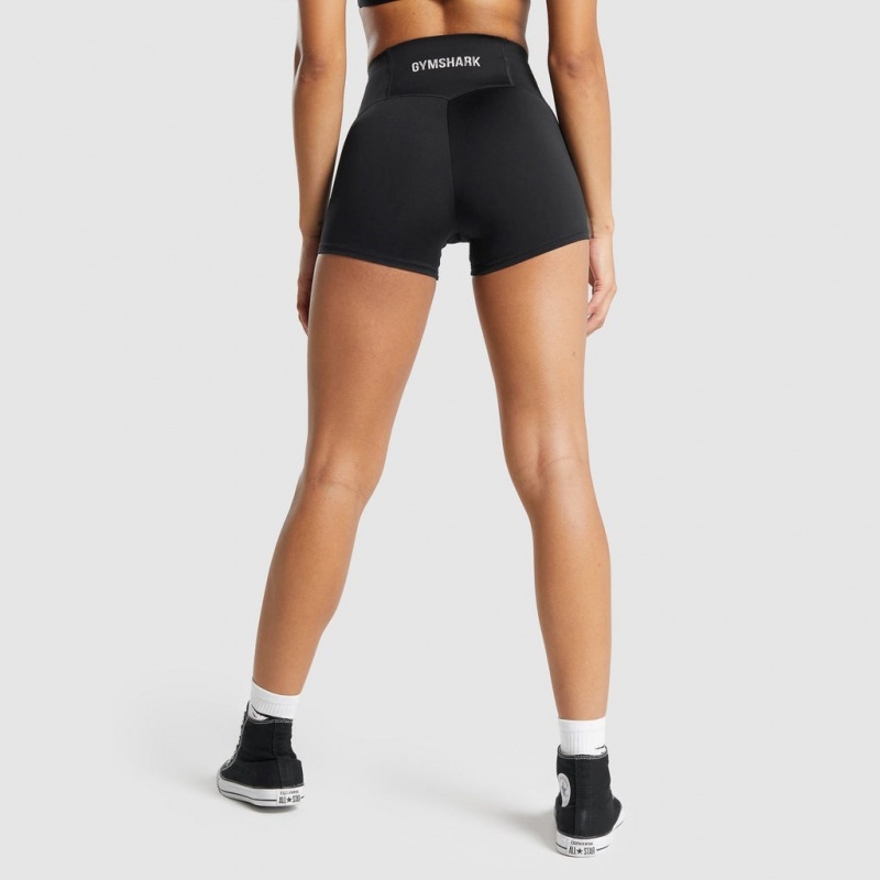 Short Gymshark GS Power Support Negras | 93MJWAKLS