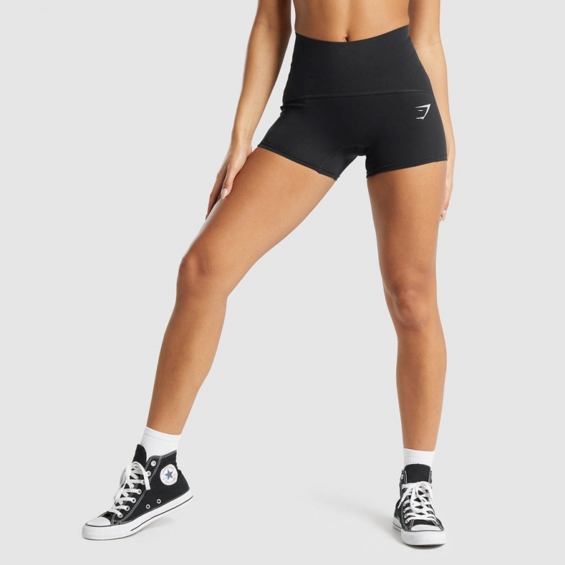 Short Gymshark GS Power Support Negras | 93MJWAKLS