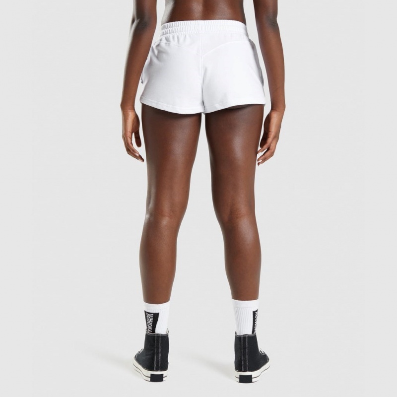Short Gymshark Legacy Estampadas Blancas | 32QVZDGWK