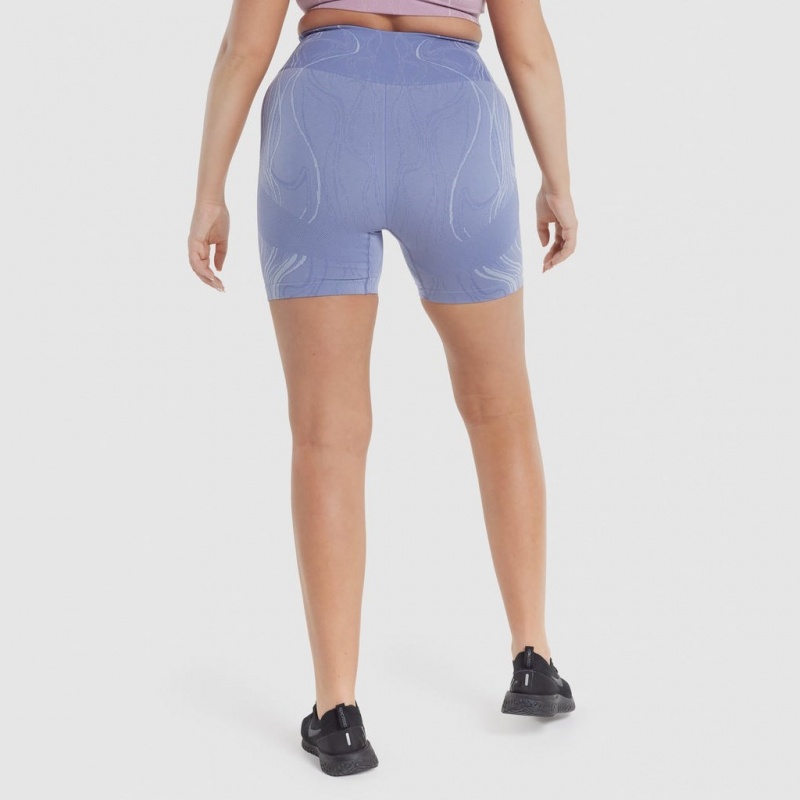Short Gymshark Mercury Seamless Azules | 13ORVFNWC