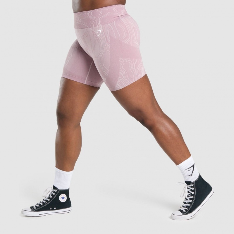 Short Gymshark Mercury Seamless Moradas Claro | 38JSBWFUQ