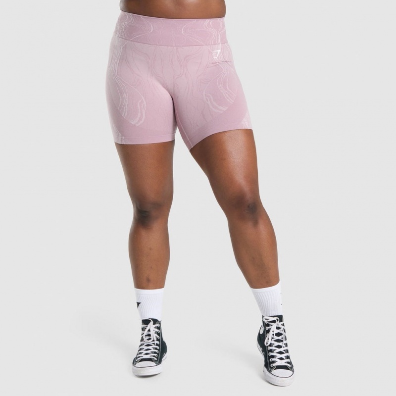 Short Gymshark Mercury Seamless Moradas Claro | 38JSBWFUQ