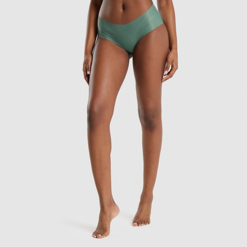 Short Gymshark No VPL Hipster 3pk Burdeos Azules Verde | 70OTQFUAD