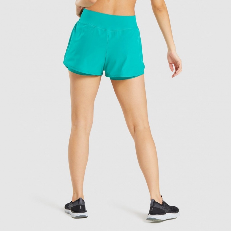 Short Gymshark Pulse Mid Rise Verde | 43JHFPIDN