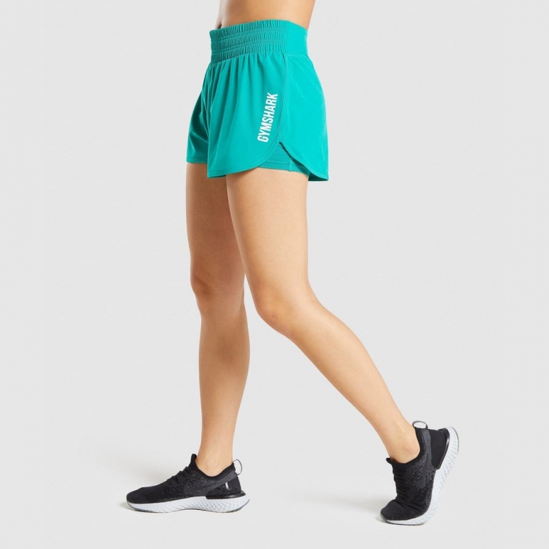 Short Gymshark Pulse Mid Rise Verde | 43JHFPIDN