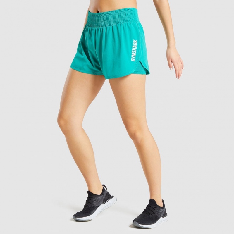 Short Gymshark Pulse Mid Rise Verde | 43JHFPIDN