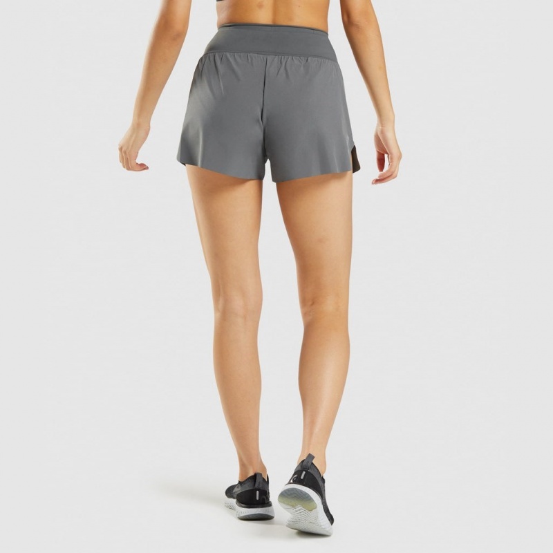 Short Gymshark Speed Gris | 89SHQJWYN