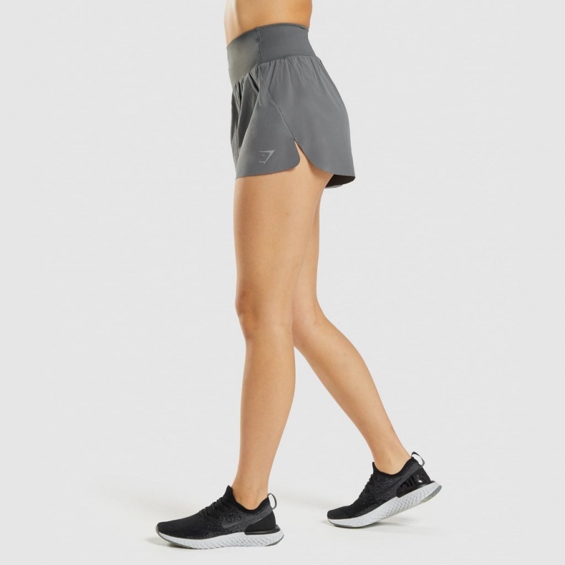 Short Gymshark Speed Gris | 89SHQJWYN