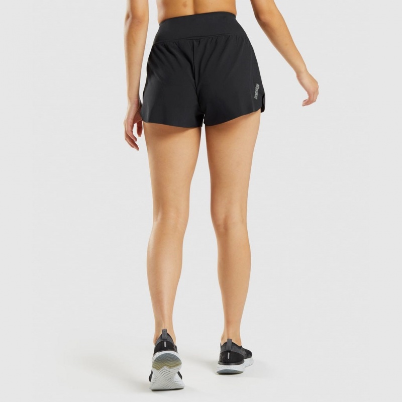 Short Gymshark Speed Negras | 91XWTCMVK