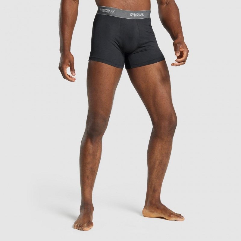 Short Gymshark Sports Tech Boxers 2pk Negras | 61XJTFZWA