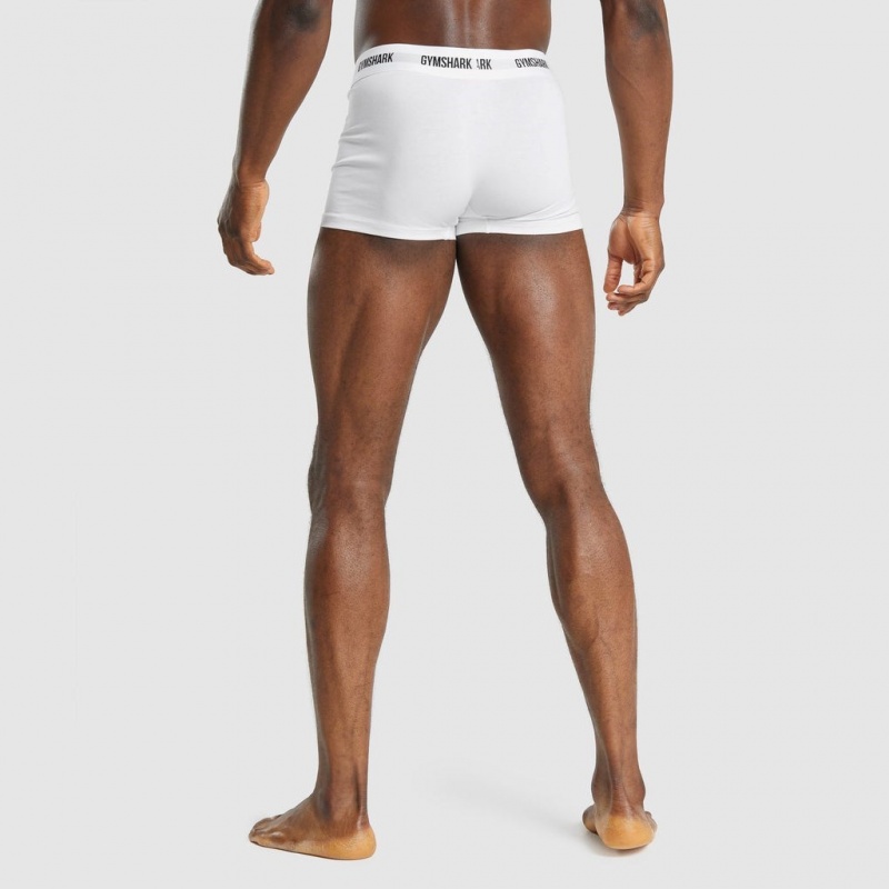 Short Gymshark Trunk 2pk Blancas | 79XMWRFIB