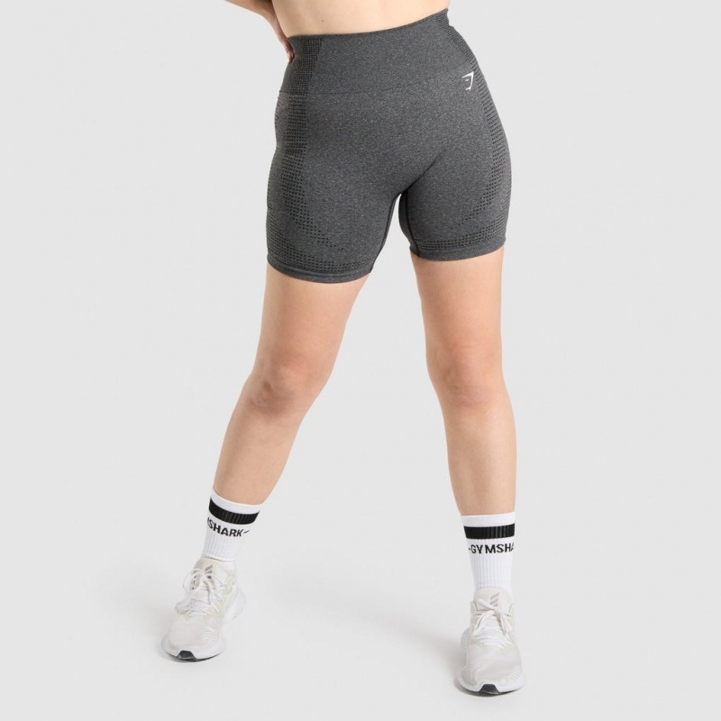Short Gymshark Vital Seamless 2.0 Charcoal Marl | 08TSXAWGH