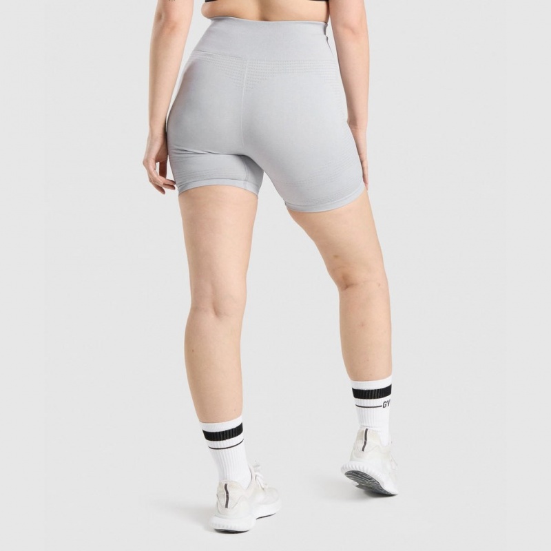 Short Gymshark Vital Seamless 2.0 Gris Claro | 67WCOQYAF