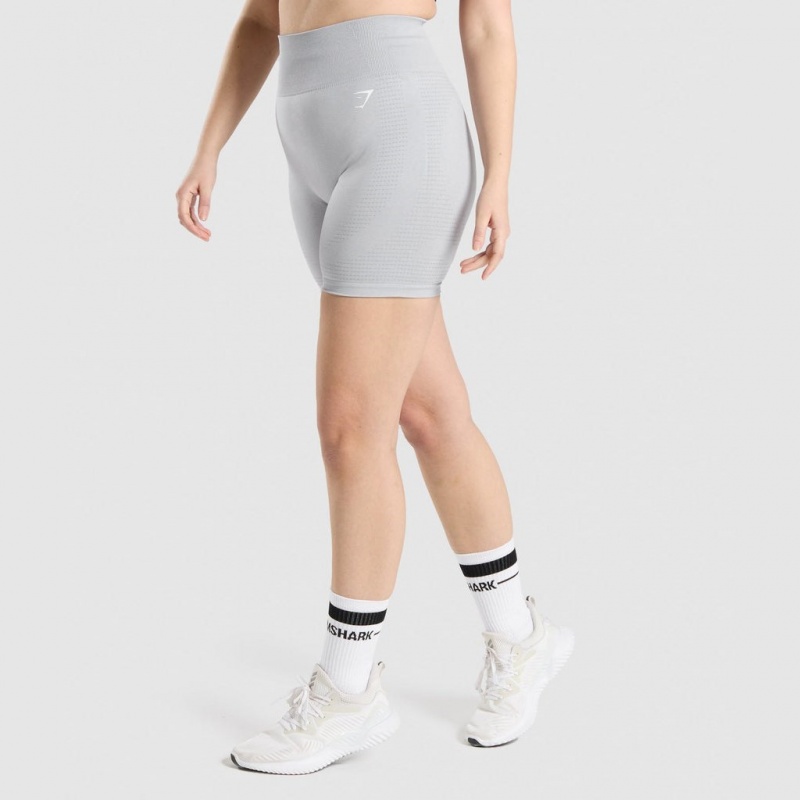 Short Gymshark Vital Seamless 2.0 Gris Claro | 67WCOQYAF