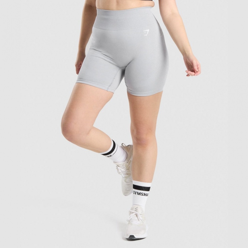 Short Gymshark Vital Seamless 2.0 Gris Claro | 67WCOQYAF
