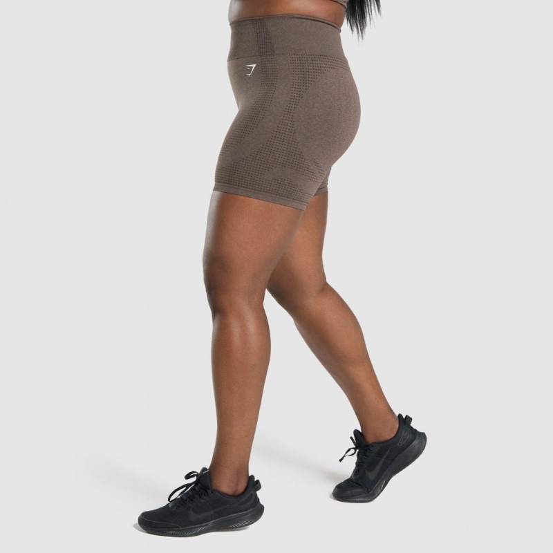 Short Gymshark Vital Seamless 2.0 Marrones | 78FQZSJGR