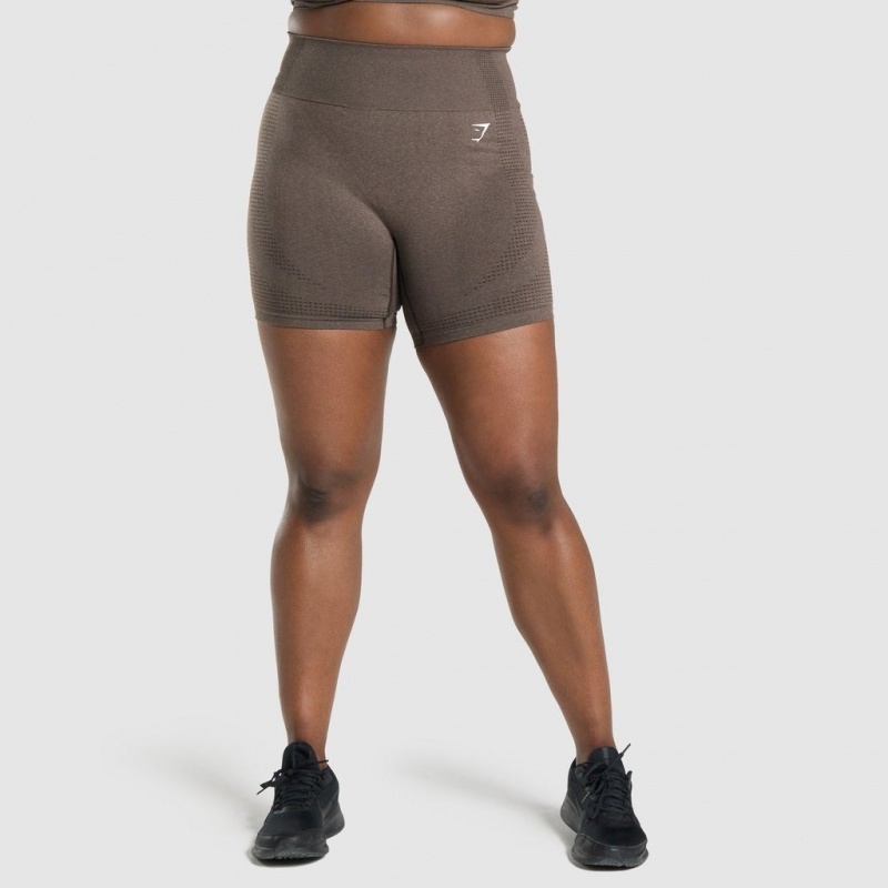 Short Gymshark Vital Seamless 2.0 Marrones | 78FQZSJGR