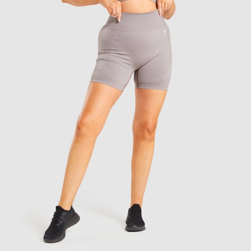 Short Gymshark Vital Seamless 2.0 Taupe Marl | 27BJKPEQG
