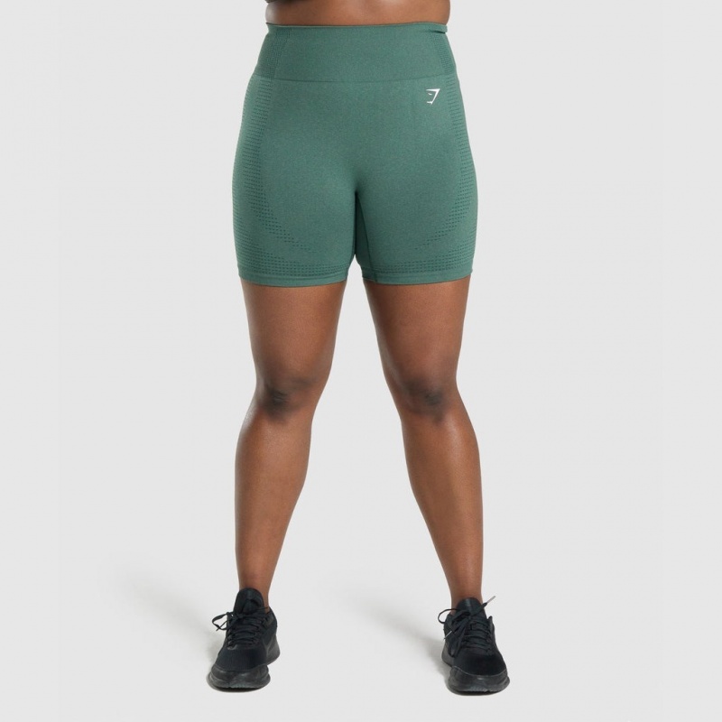 Short Gymshark Vital Seamless 2.0 Verde Oscuro | 32OUECMHP