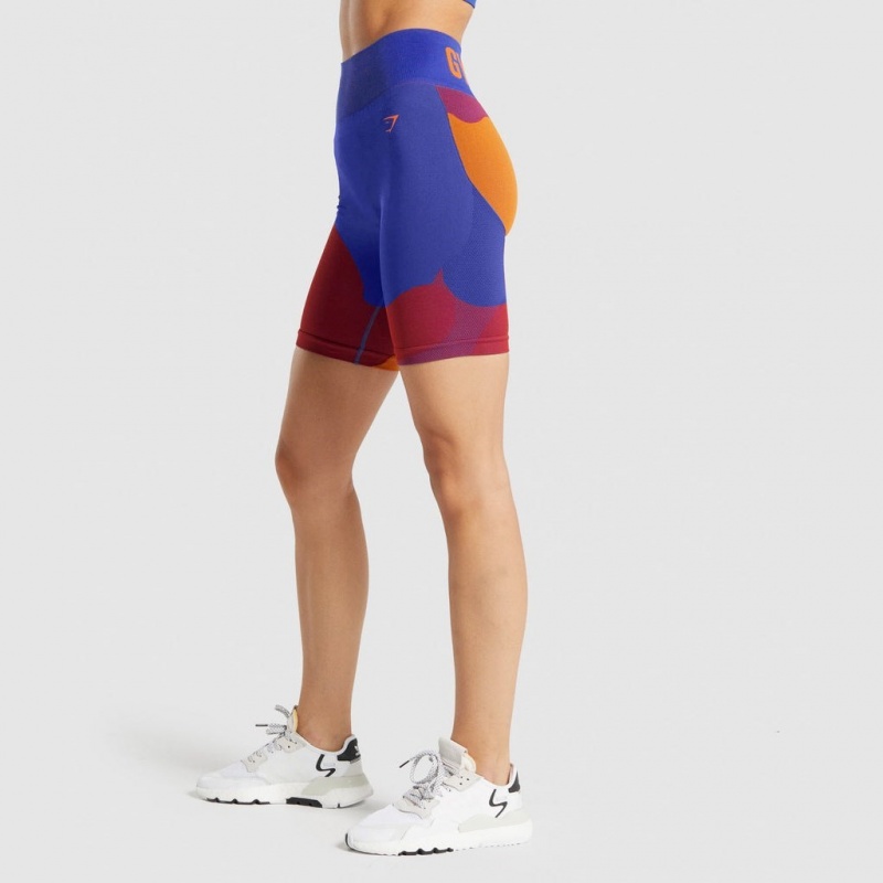 Short Gymshark WTFlex Seamless Cycling Wavy | 67CTMSOLN