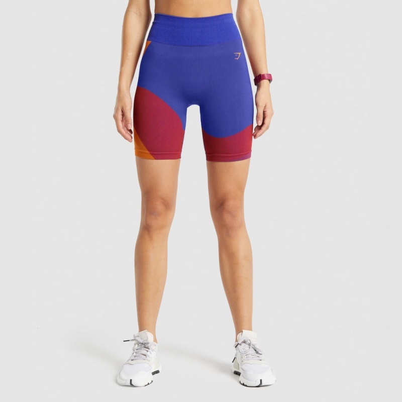 Short Gymshark WTFlex Seamless Cycling Wavy | 67CTMSOLN