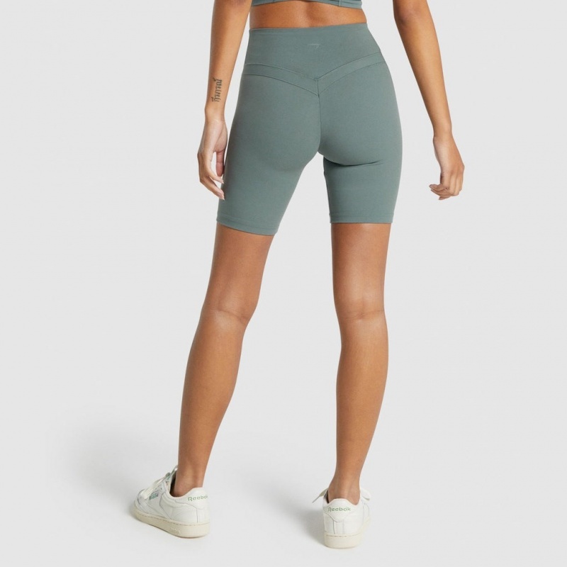 Short Gymshark Whitney Cycling Eucalyptus | 42UTNBLZP