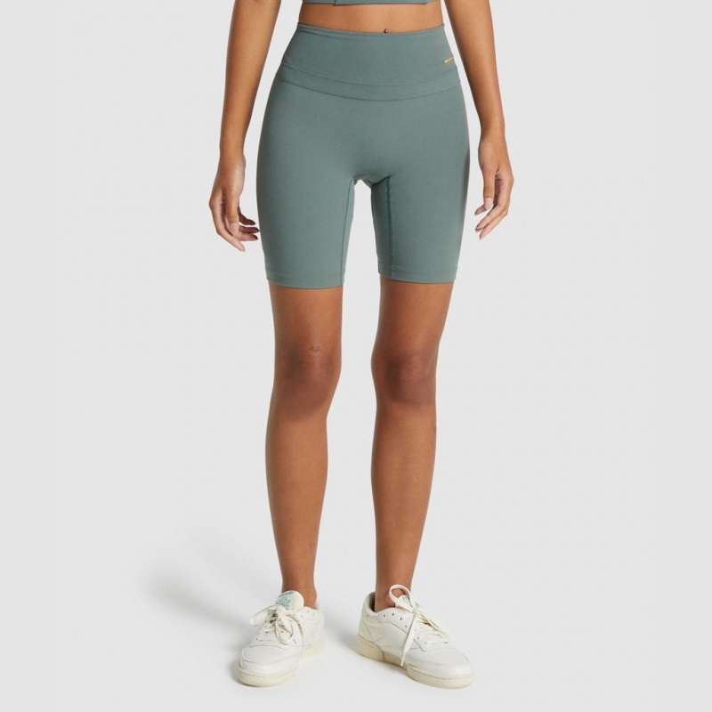 Short Gymshark Whitney Cycling Eucalyptus | 42UTNBLZP