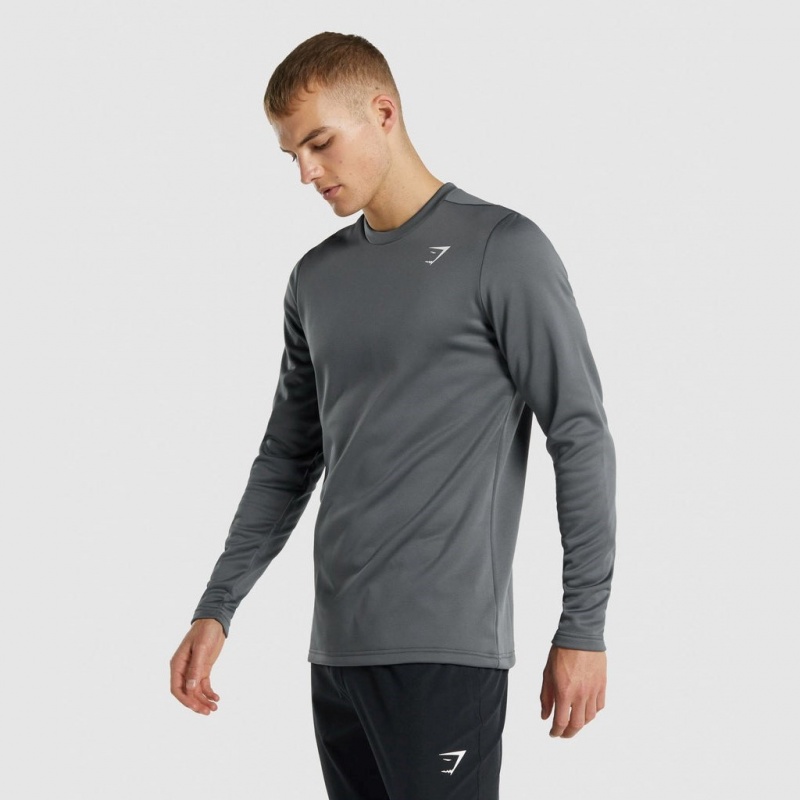 Sudadera Gymshark Arrival Crew Charcoal | 24SXTBMEA
