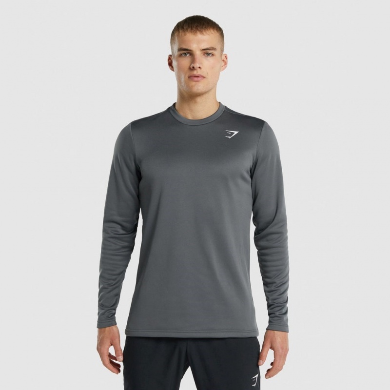 Sudadera Gymshark Arrival Crew Charcoal | 24SXTBMEA