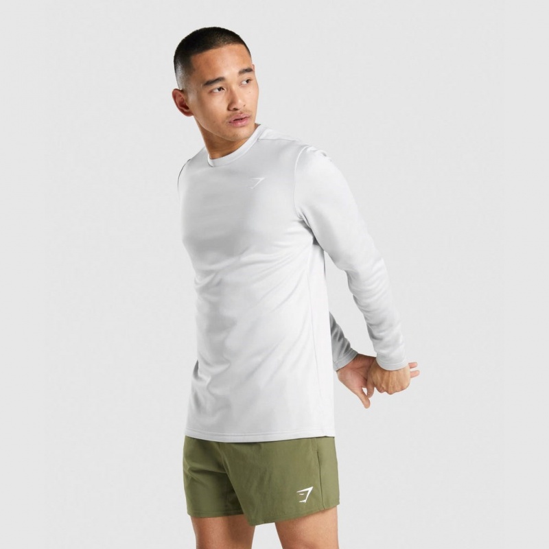 Sudadera Gymshark Arrival Crew Gris Claro | 27EHCGOFP