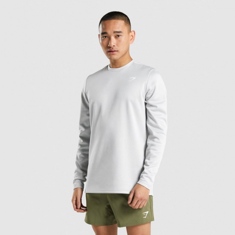 Sudadera Gymshark Arrival Crew Gris Claro | 27EHCGOFP