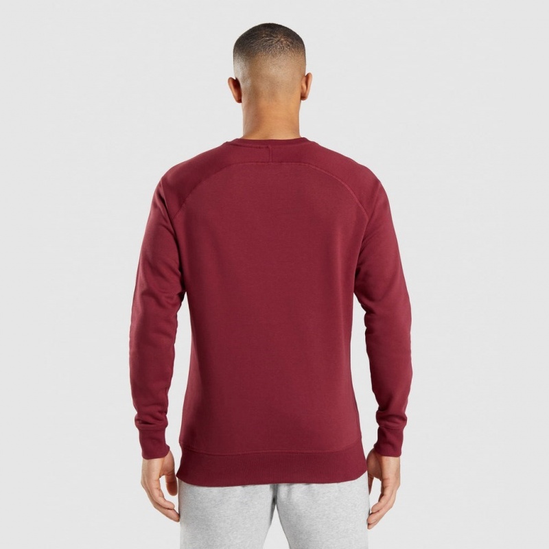 Sudadera Gymshark Crest Burdeos Rojas | 15DFUVHKC
