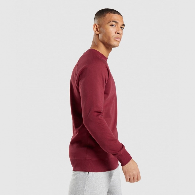 Sudadera Gymshark Crest Burdeos Rojas | 15DFUVHKC